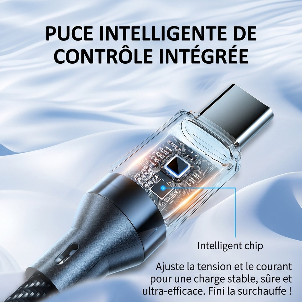 Câble USB-C 60W CHARGE RAPIDE